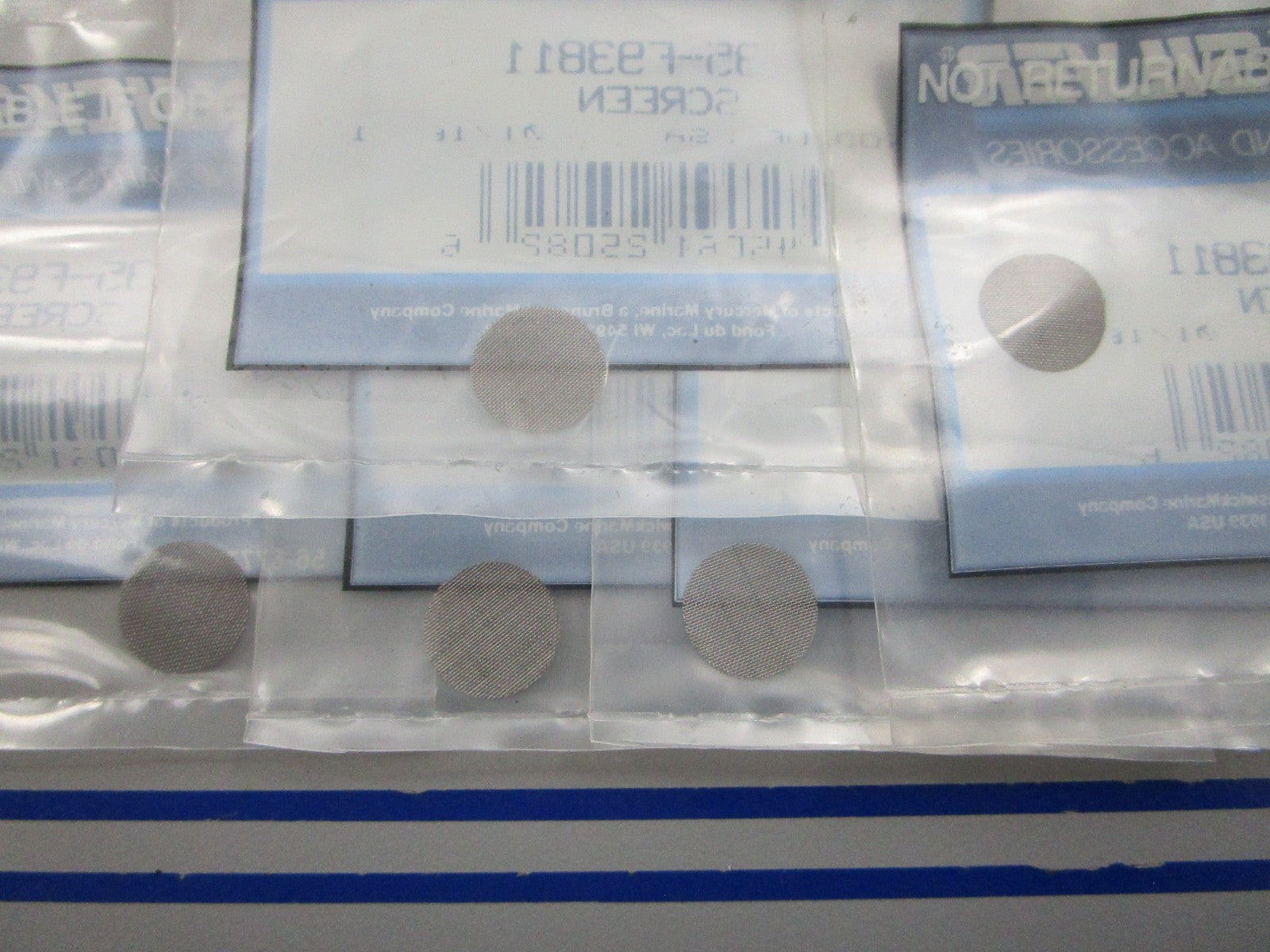 NEW OEM (LOT OF 5) 35-F93811 Mercury Quicksilver Screen 0810
