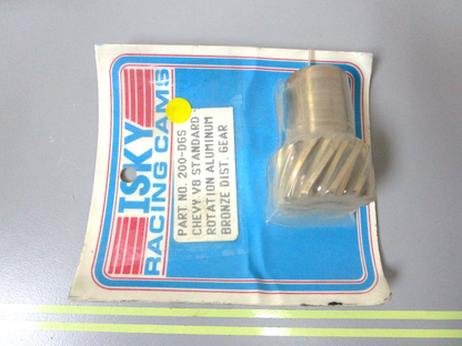 *NEW* 0750 ISKY Racing CHEVY V8 STD ROTATION ALUMINUM BRONZ DIST. GEAR  200-DGS