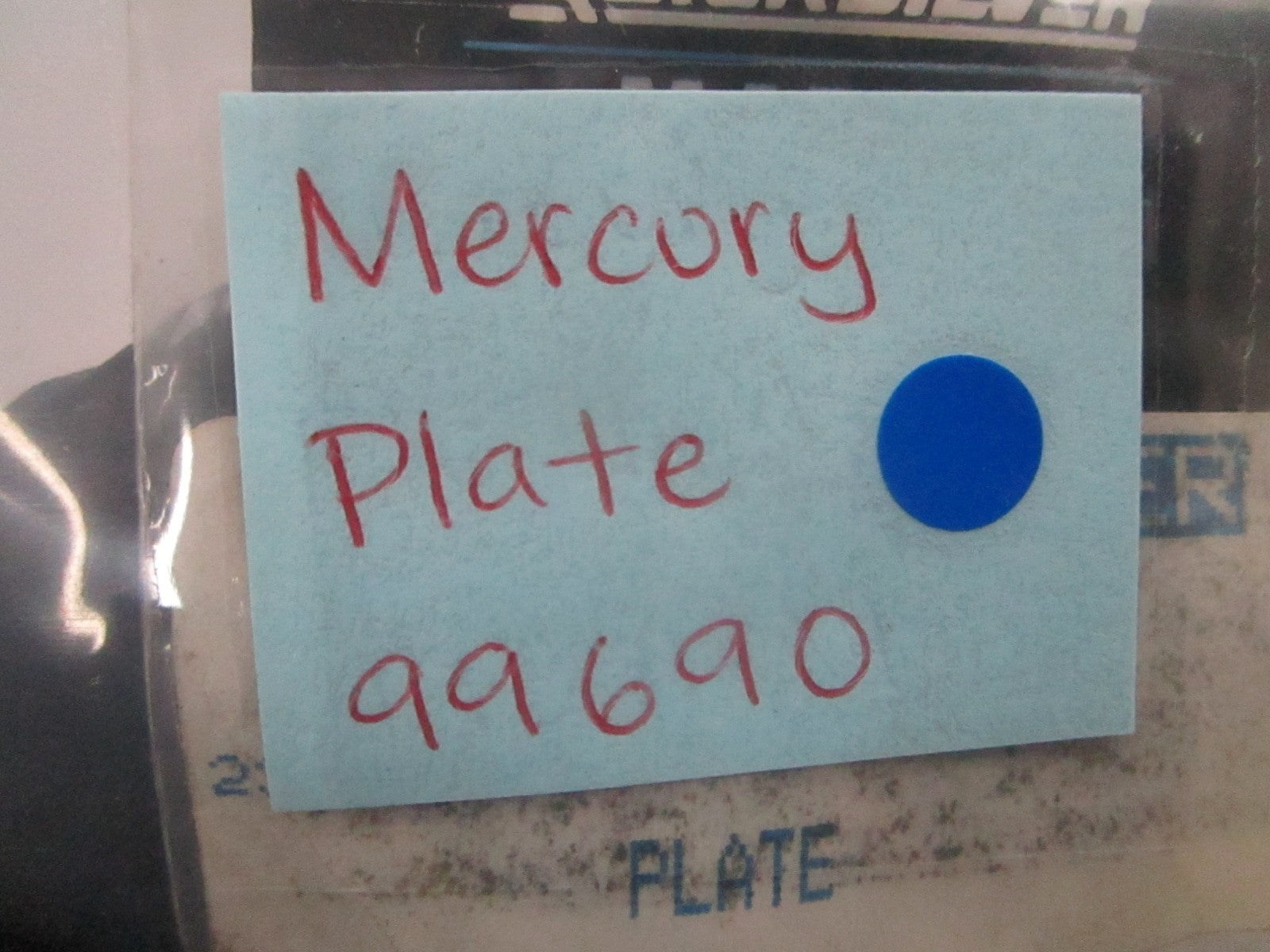 *NEW OEM* 0810 Mercury Quicksilver Plate 99690