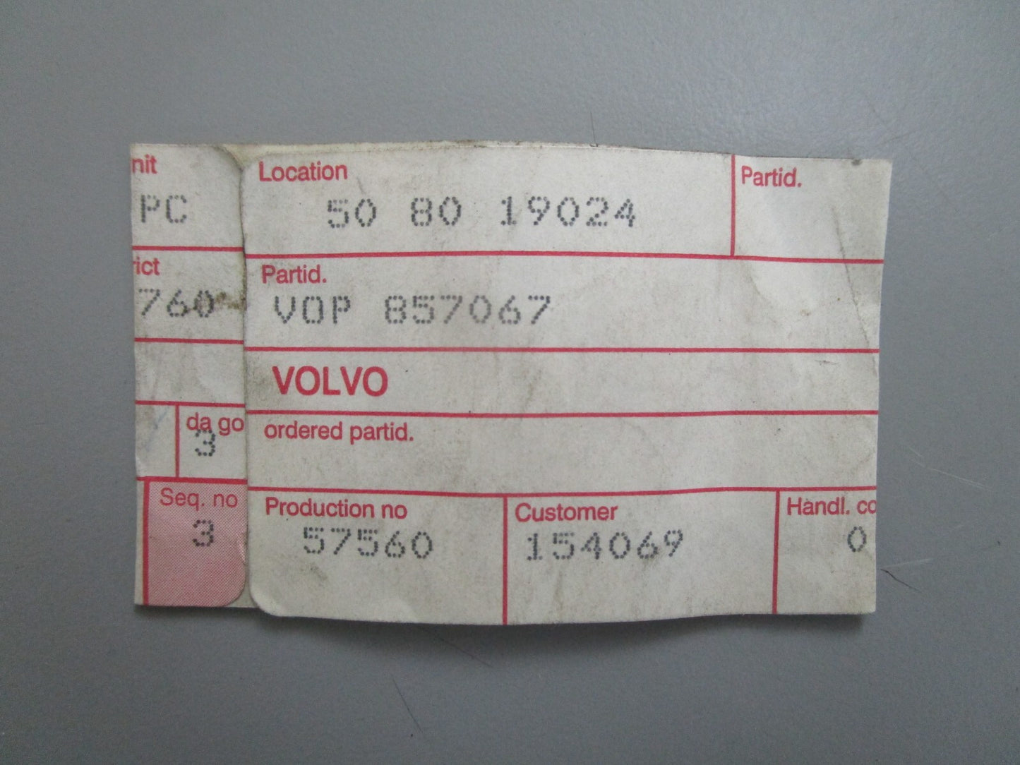 *NEW OEM* 0820 Volvo Penta T-Nipple 857067