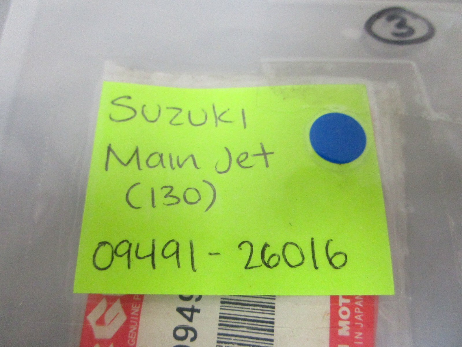 *NEW OEM* 0810 Suzuki Main Jet (130) 09491-26016