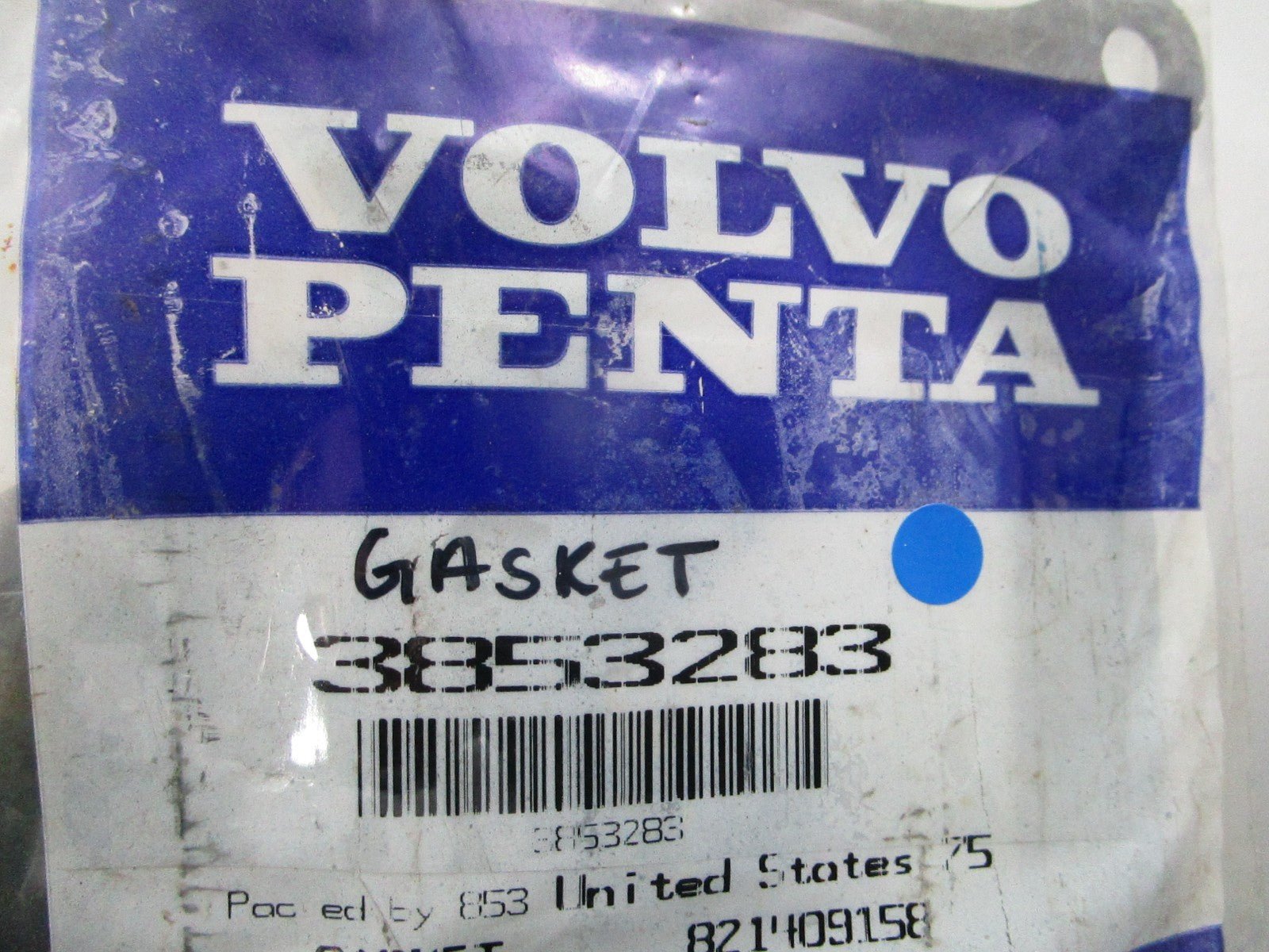 NEW OEM Volvo Penta 3853283 Gasket 0810