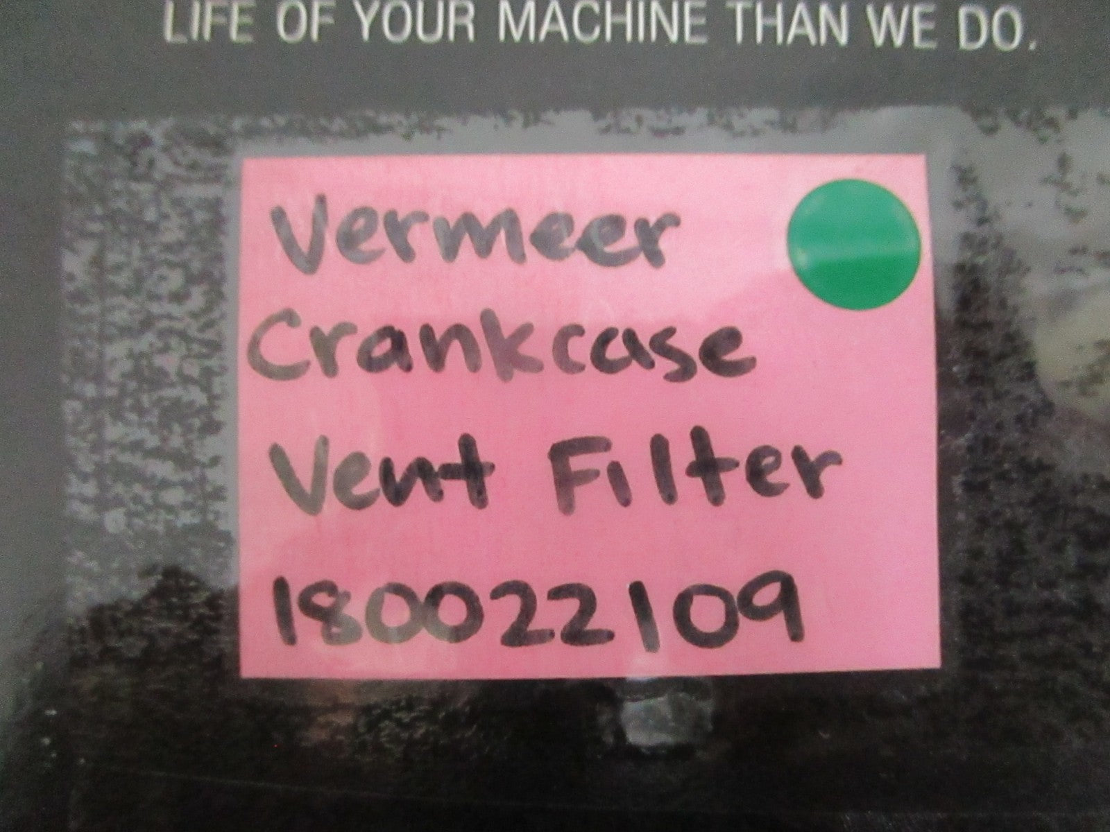 NEW OEM 180022109 Vermeer Crankcase Vent Filter 0820