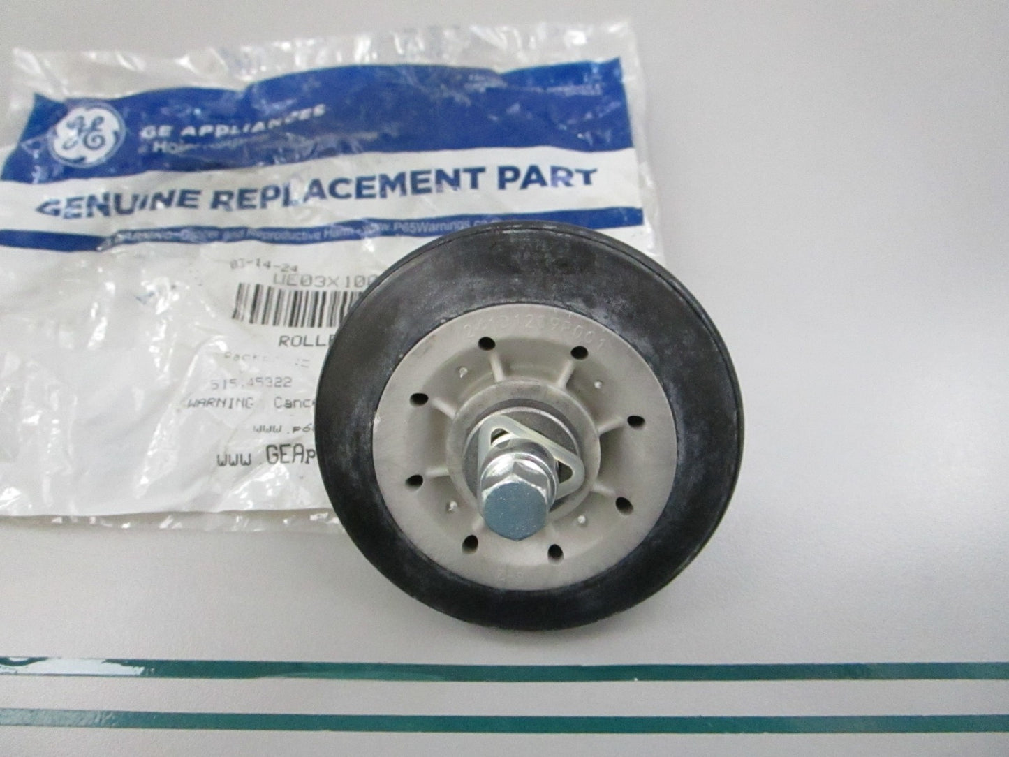 Electrolux NEW OEM Dryer Drum Support Roller Assy WE03X10016 Large Cap 0810