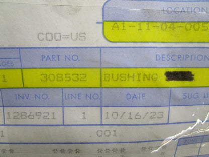 *NEW OEM* 0810 OMC Johnson Evinrude Bushing 308532 0308532