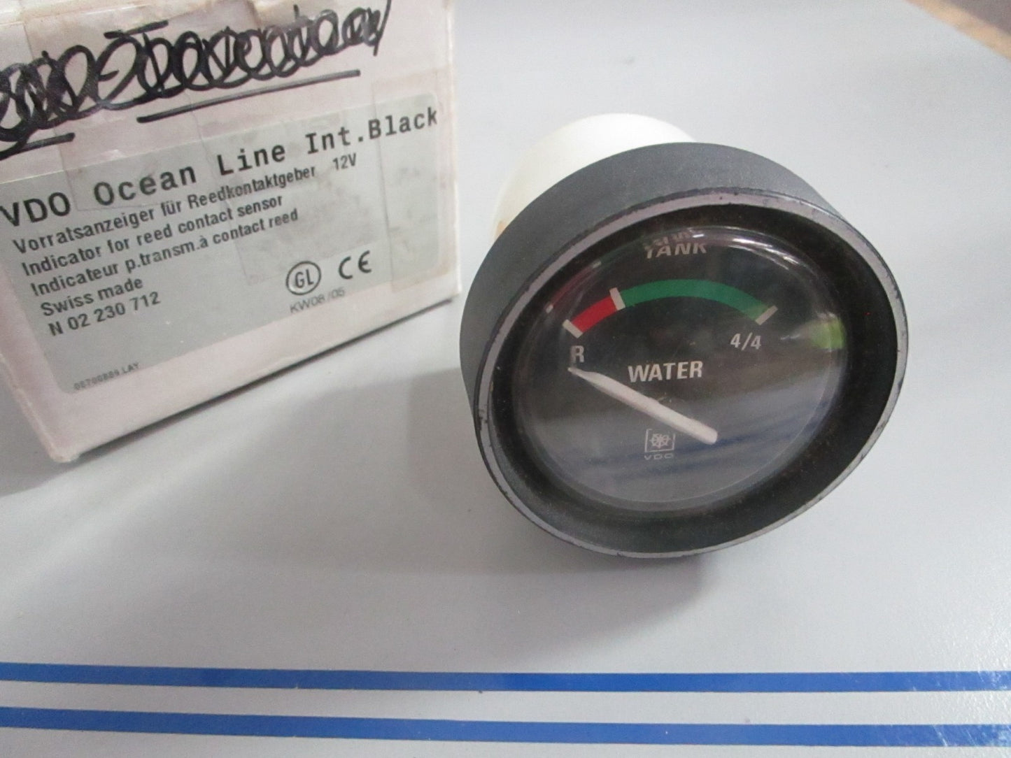 NEW OEM N02-230-712 02230712 VDO 12V Water Tank Gauge 0820