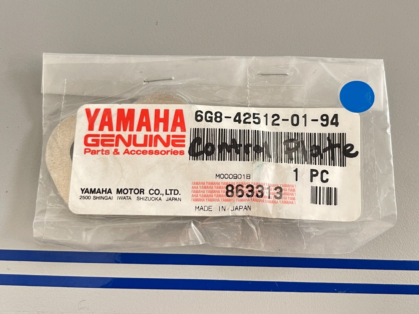 *NEW OEM* 0810 Yamaha Control Plate 6G8-42512-01-94