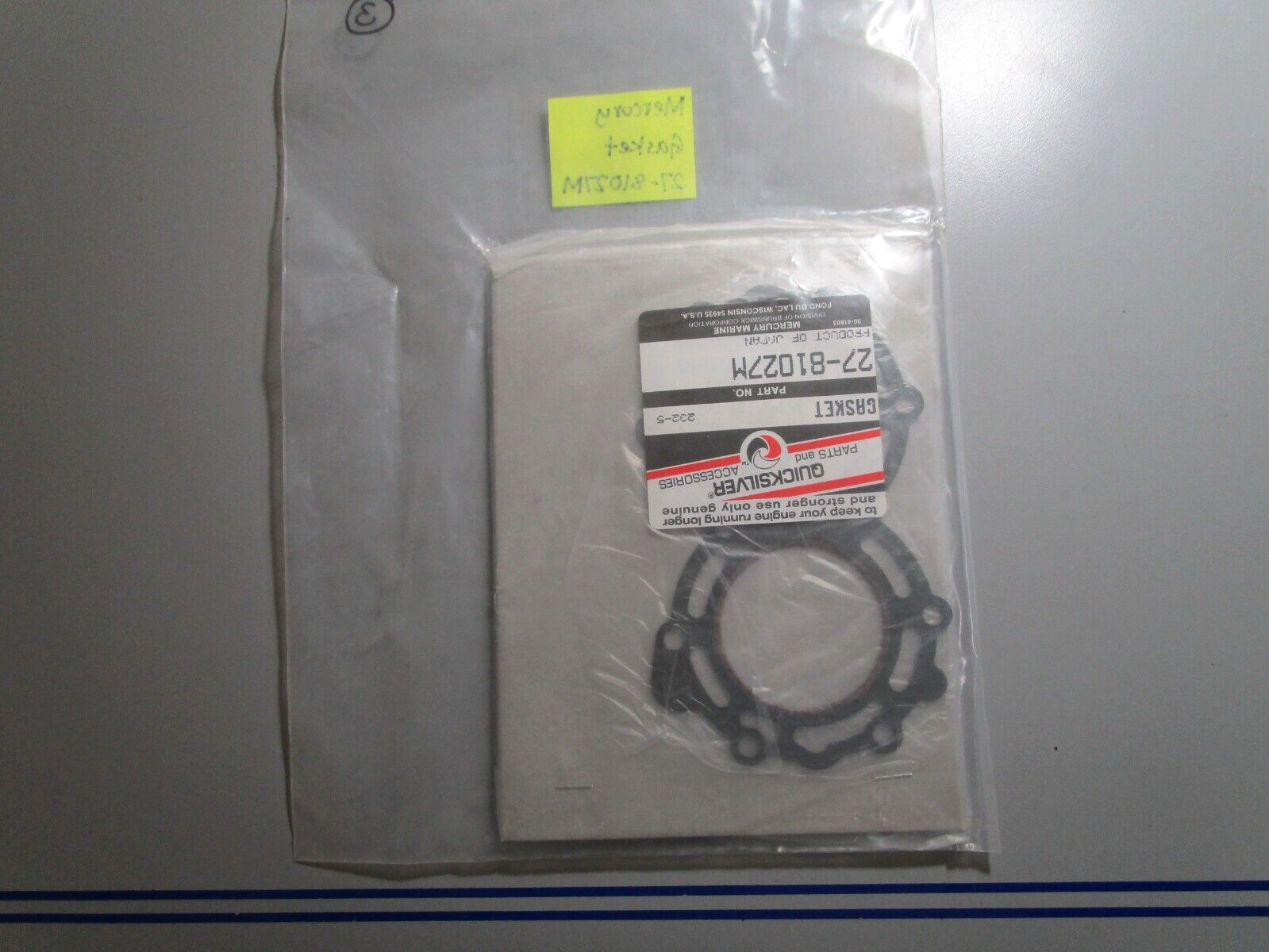 *NEW OEM* 0810 Mercury Quicksilver Gasket 27-81027M