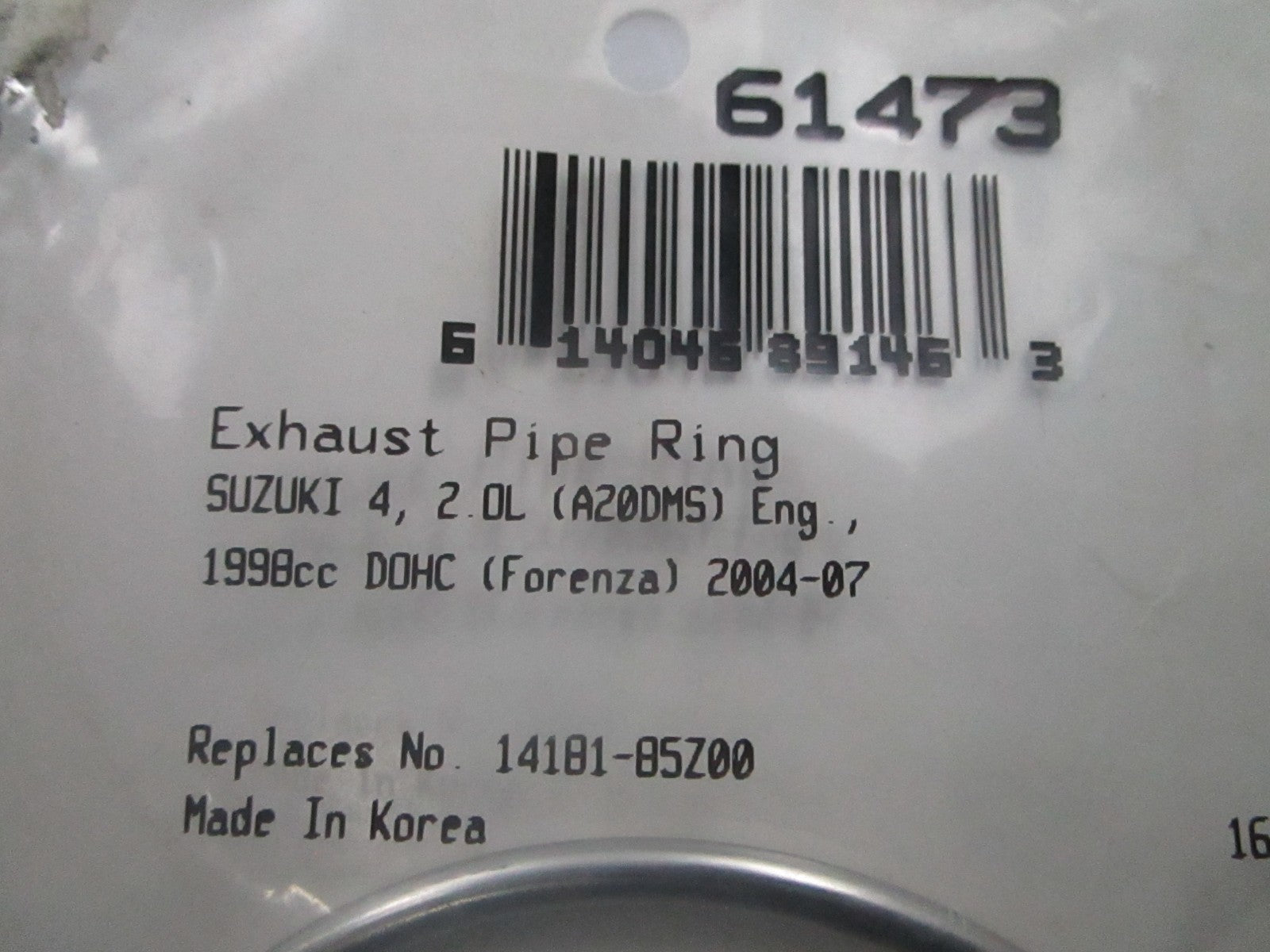 *NEW* 0810 Fel-Pro Exhaust Pipe Ring 61473