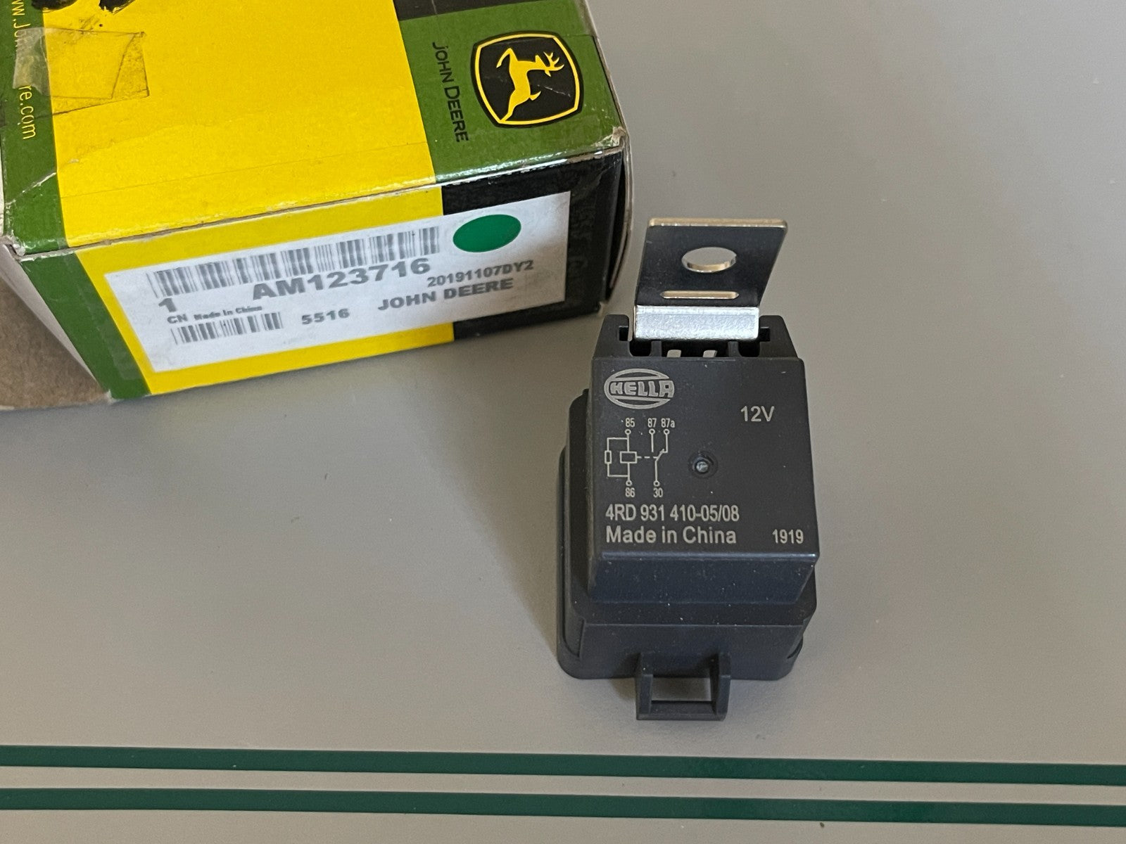 John Deere AM123716 NEW OEM Relay 12V 30A ZTrak X700 X500 Front Mower Gator 0720