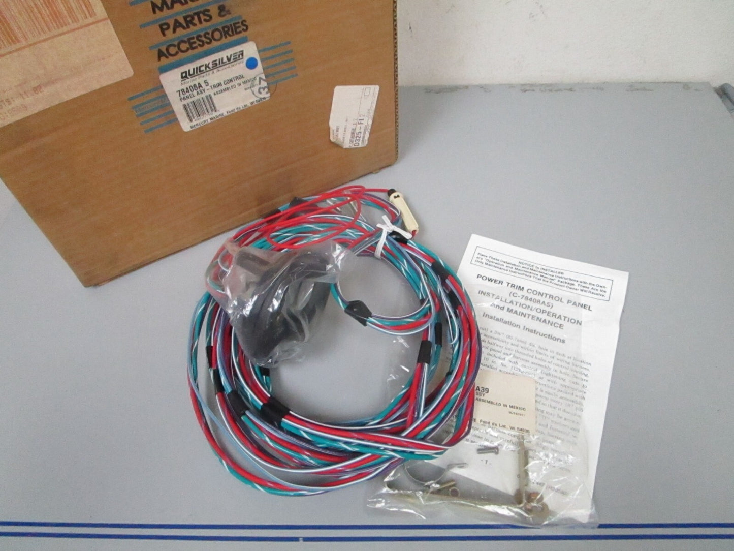 *NEW OEM* 0720 Mercury Quicksilver Trim Control Panel 78408A5