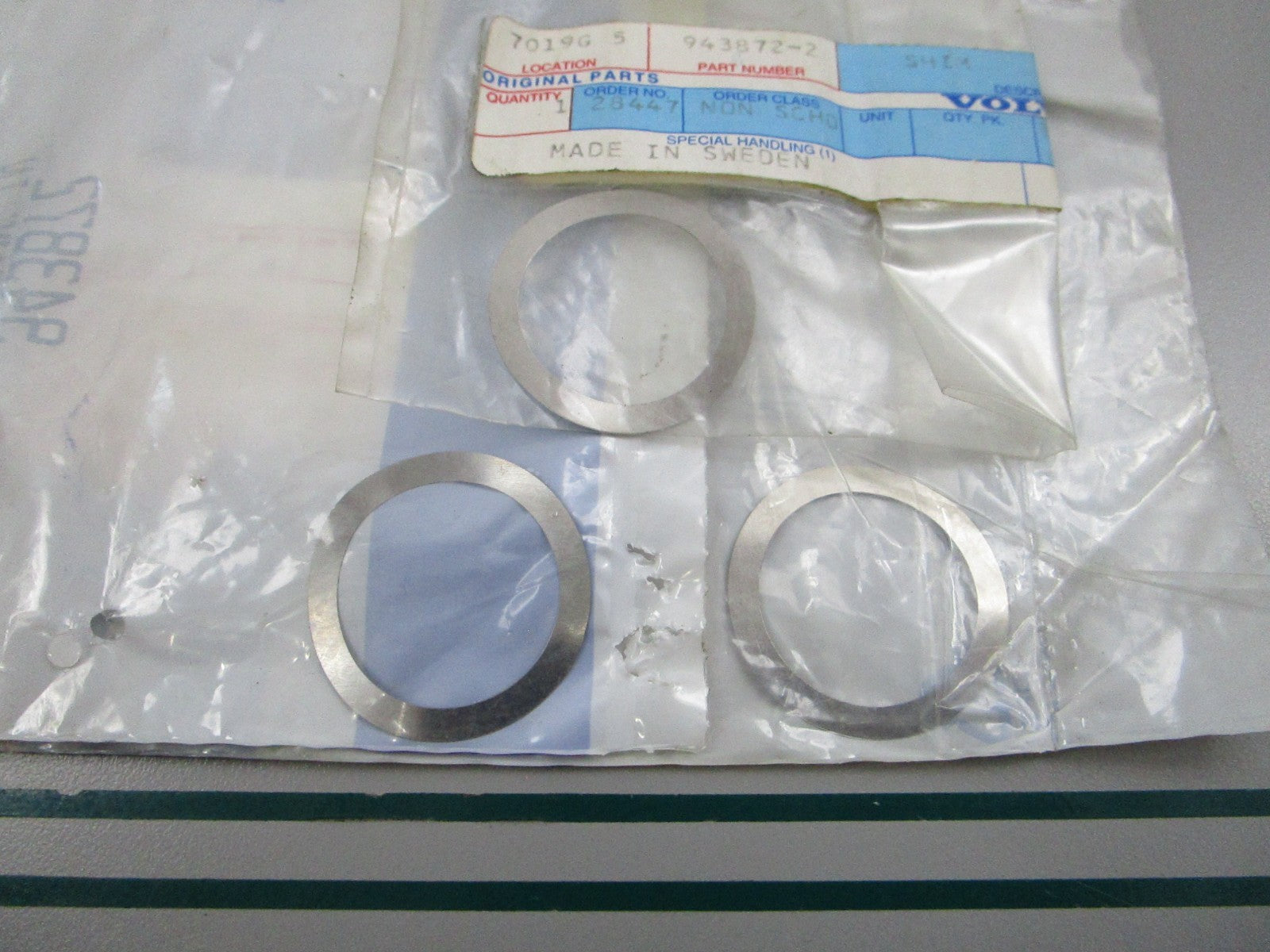 NEW OEM (LOT OF 3) 943872 Volvo Penta Shim 0810