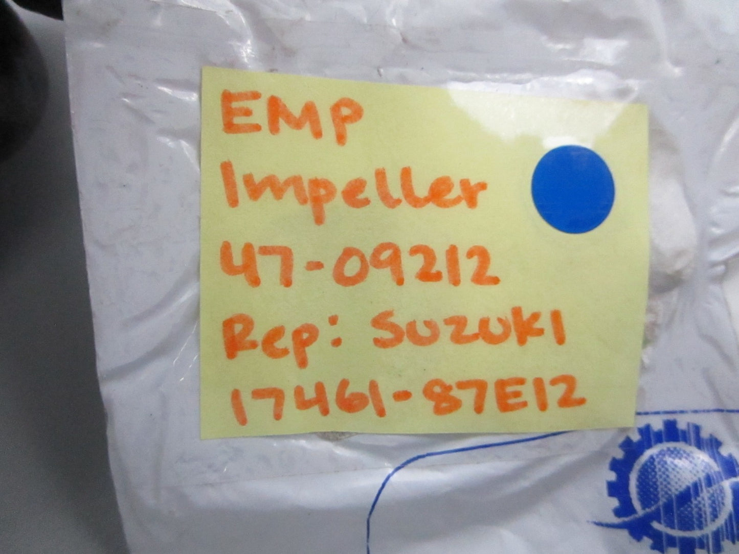 NEW 47-09212 Replaces: Suzuki 17461-87E12 EMP Impeller 0810