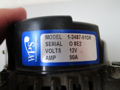 NEW 1-2487-01DR Replaces: Mercury Optimax 881248T  WPS 12V 50AMP Alternator 0720