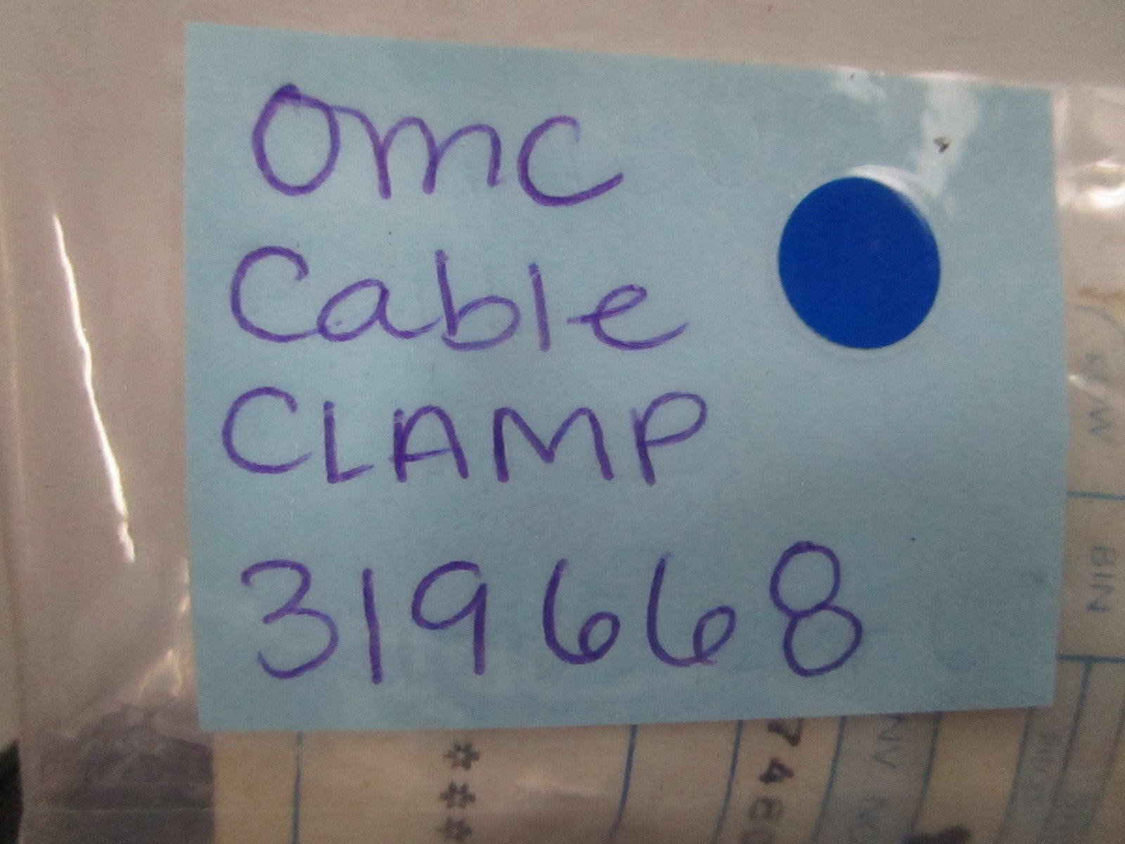 *NEW OEM* (LOT OF 2) 0810 OMC Johnson Evinrude Cable Clamp 319668 0319668