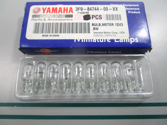 NEW OEM (LOT OF 9) 3F9-84744-00-XX Yamaha 12V 3.8W Meter Bulb 0810