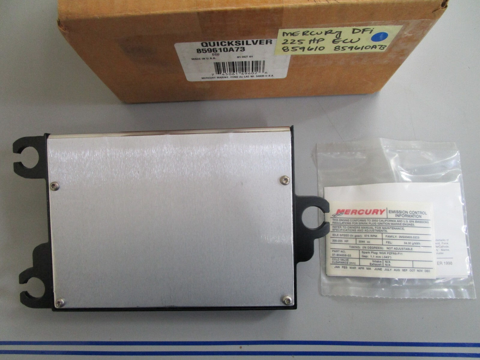 *NEW OEM* 0820 Mercury Quicksilver DFI 225HP ECU 859610 85910A73