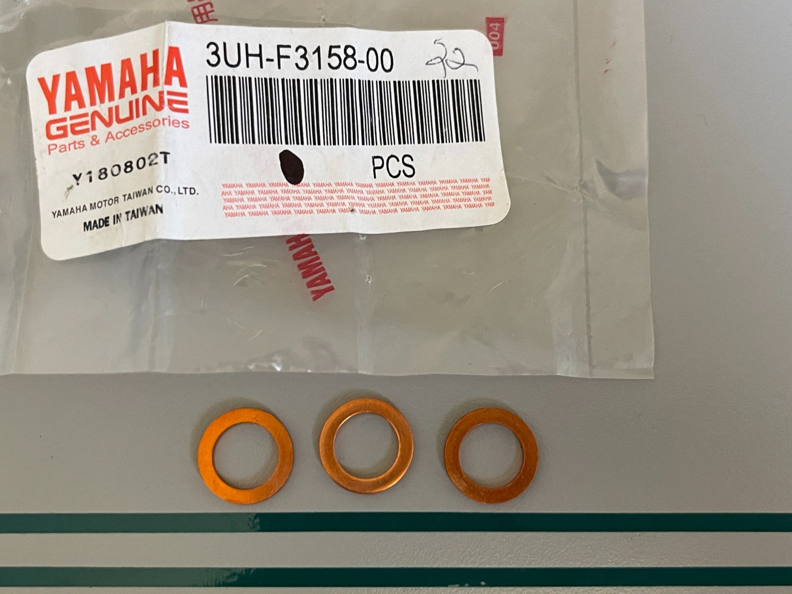 NEW OEM (LOT OF 3) 3UH-F3158-00-00 Yamaha Washer 0810