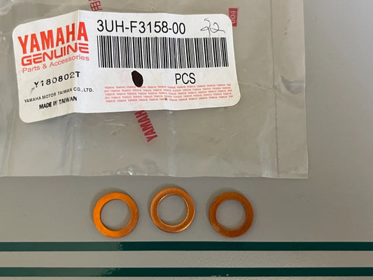 NEW OEM (LOT OF 3) 3UH-F3158-00-00 Yamaha Washer 0810