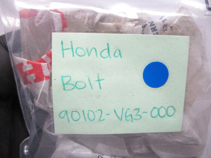 *NEW OEM* (LOT OF 2) 0810 Honda Bolt 90102-VG3-000