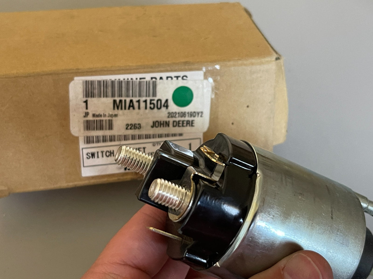 John Deere MIA11504 NEW OEM Starter Solenoid 12V X300 X500 X700 ZTrak LX 0720