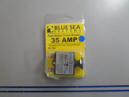 *NEW* 0810 Blue Sea Systems 35 AMP Push Button Circuit Breaker 7060