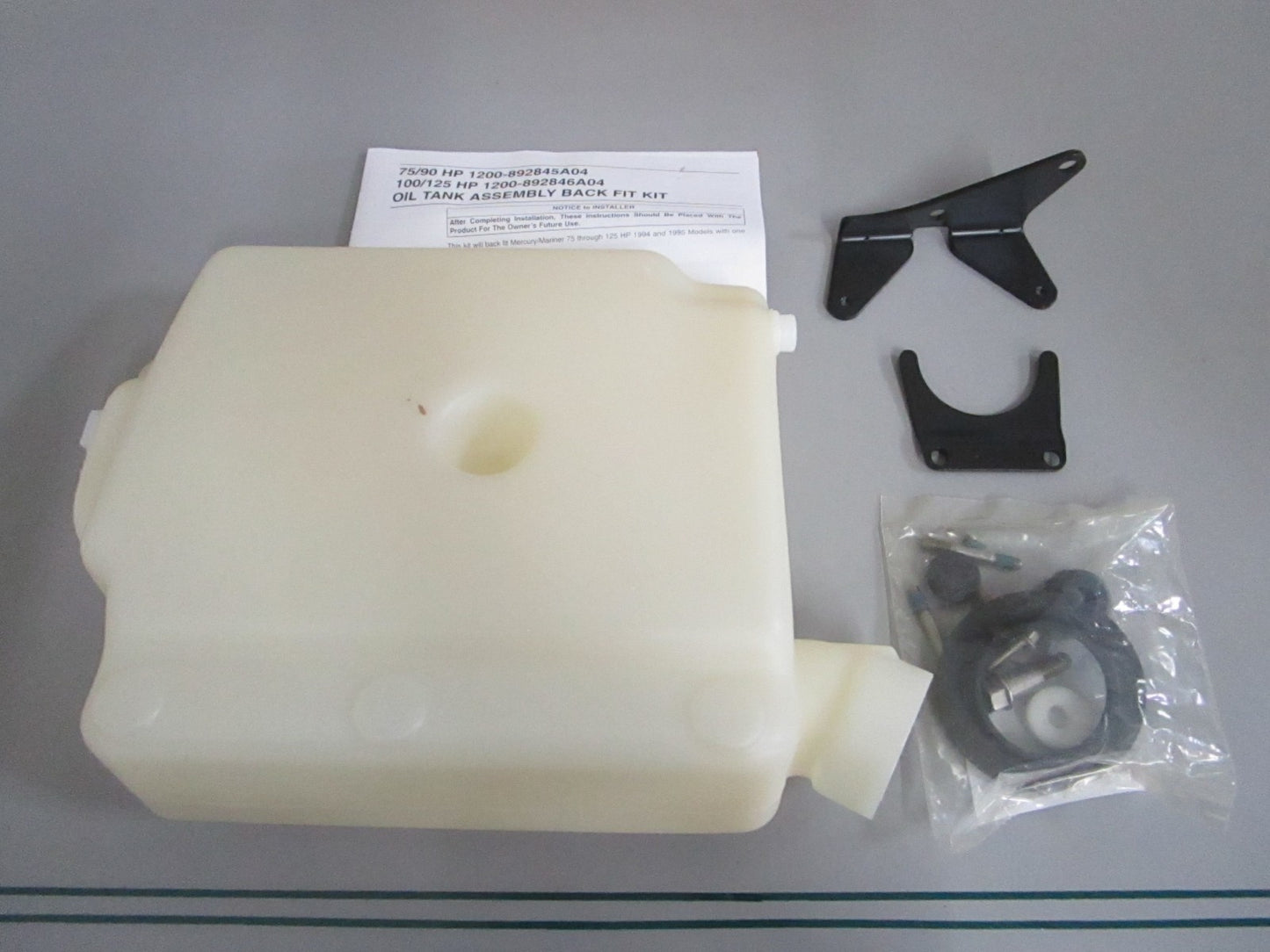 NEW OEM 1200-892845A04 Mercury Quicksilver Oil Tank Kit 0820
