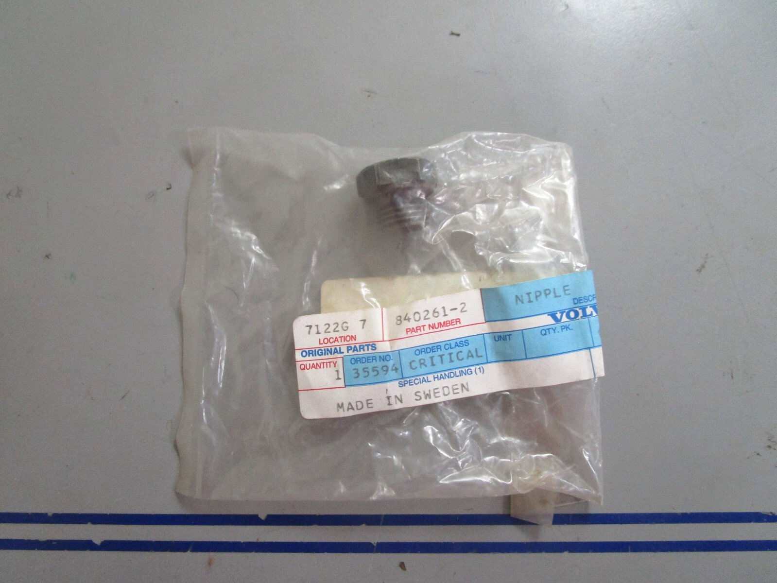 *NEW OEM* 0810 Volvo Penta Nipple 840261