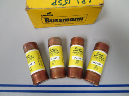 NEW OEM LPJ-15SP Bussman Low-Peak Dual Element Time Delay Fuse (LOT OF 4) 0720