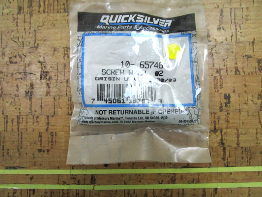 *NEW OEM* (LOT OF 2) 0750 Mercury Quicksilver SCREW W/LW 10-65746