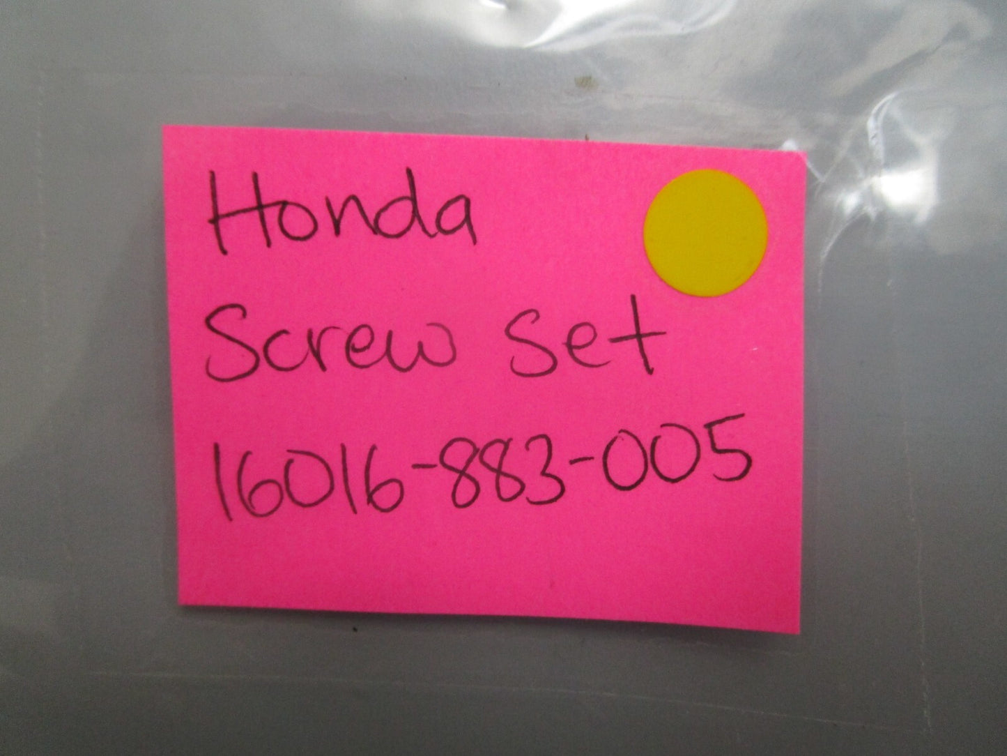 *NEW OEM* 0810 Honda Screw Set 16016-883-005