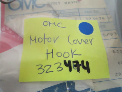 *NEW OEM* 0810 OMC Johnson Evinrude Motor Cover Hook 323474 0323474