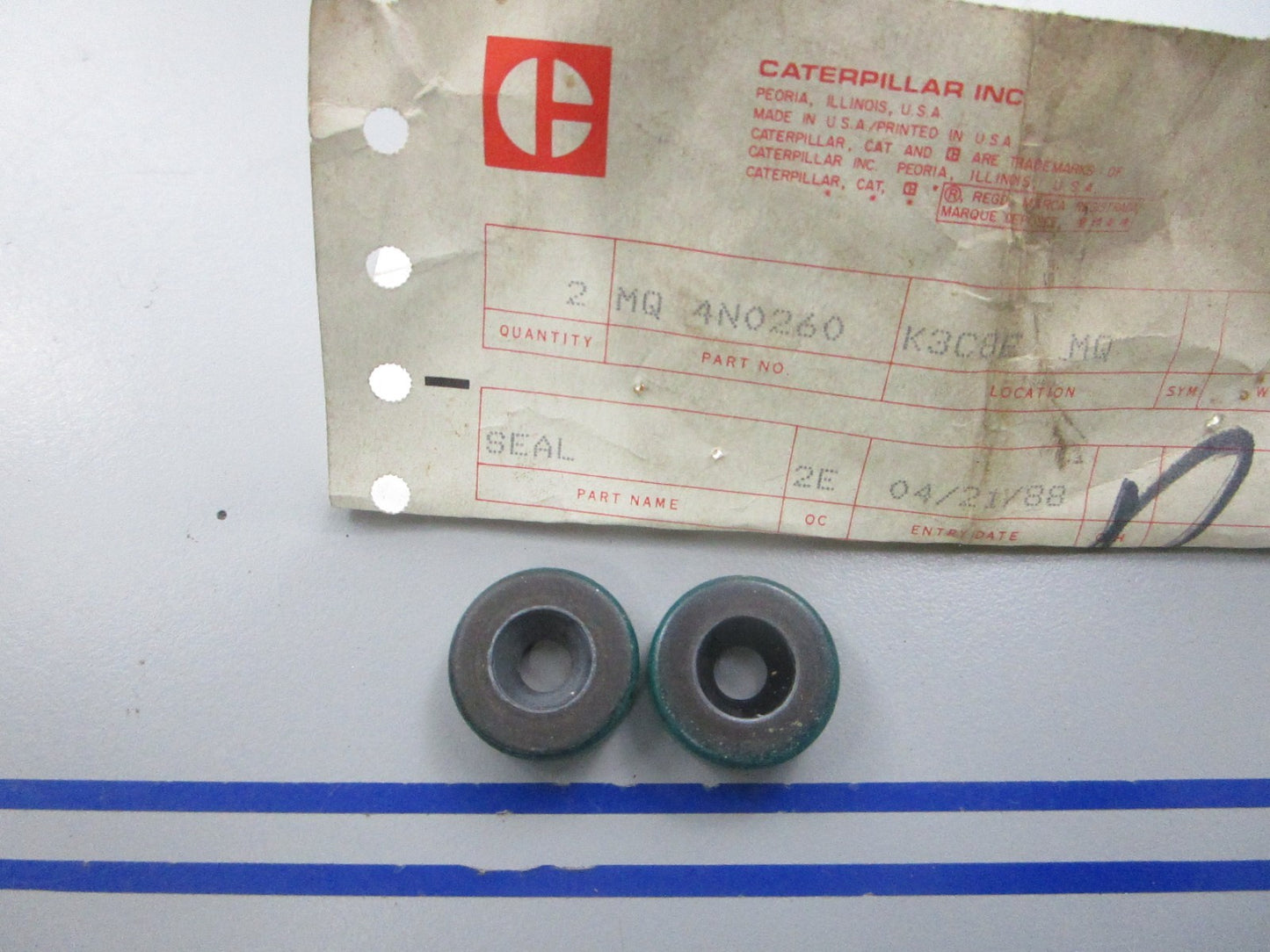 NEW OEM (LOT OF 2) 4N-0260 CAT Seal 0810
