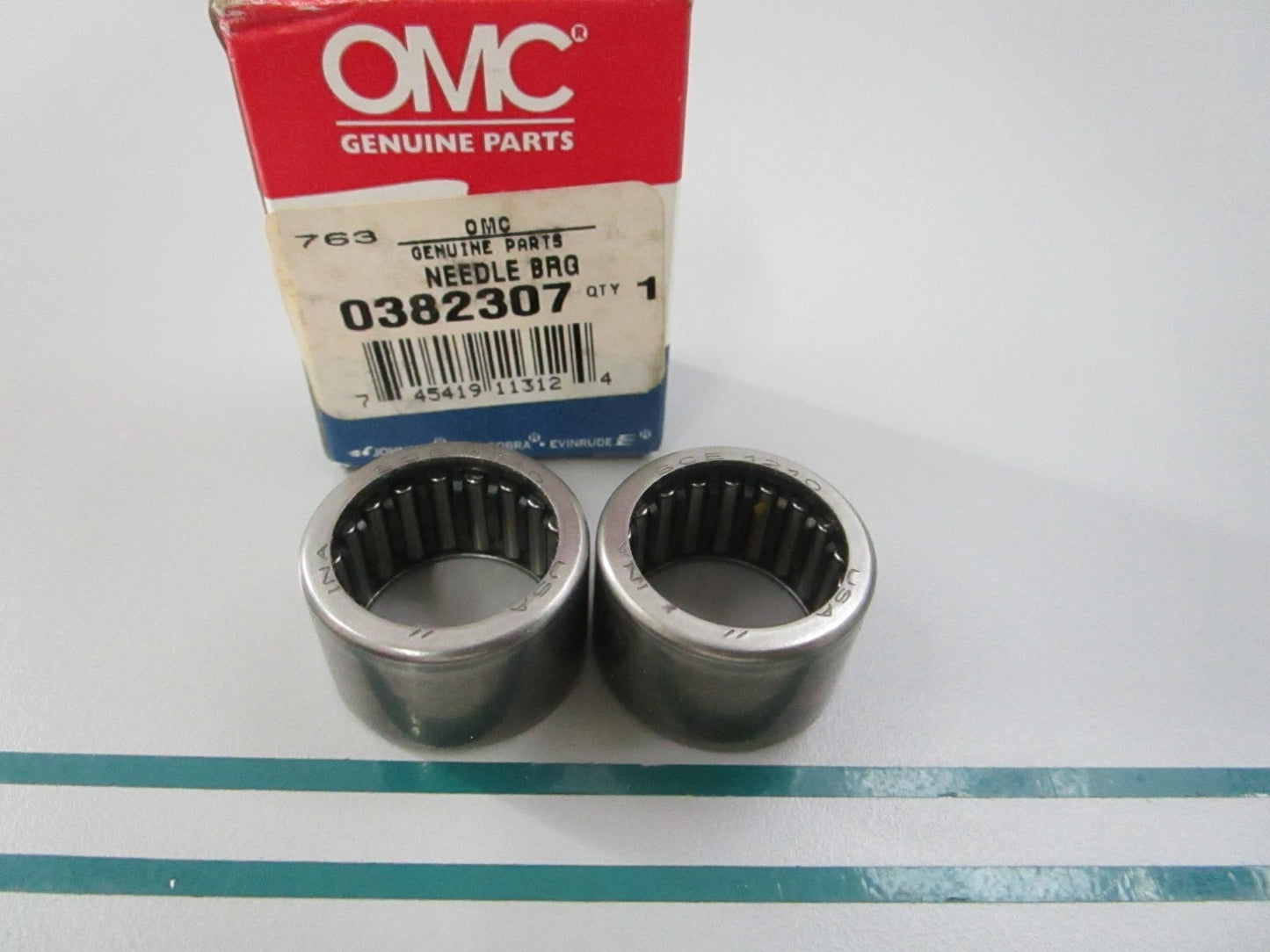 NEW OEM (LOT OF 2) 382307 0382307 OMC Johnson Evinrude Needle Bearing 0810