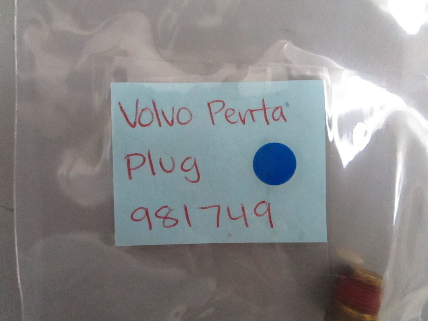 *NEW OEM* 0780 Volvo Penta Plug 981749