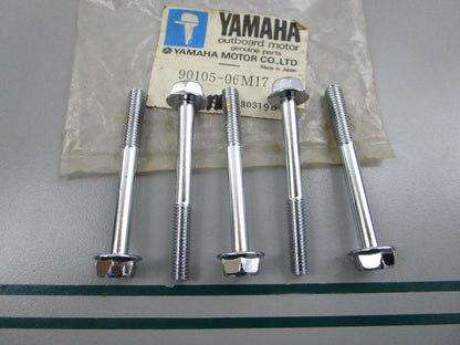 NEW OEM (LOT OF 5) 90105-06M17-00 Yamaha Flange Bolt 0810