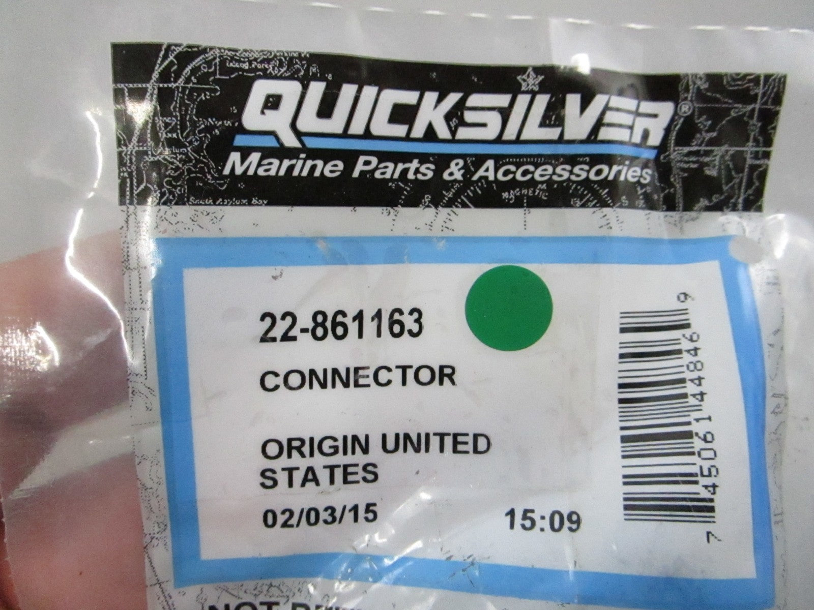 NEW OEM 22-861163 Mercury Quicksilver Connector 0810