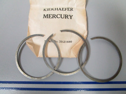 NEW OEM 39-21680 Mercury Quicksilver 3 Piston Ring Set 0810