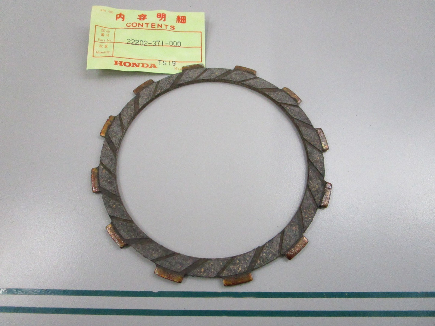 NEW OEM 22202-371-000 Honda Clutch Plate 0810