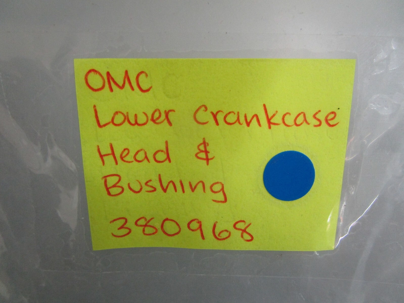 *NEW OEM* 0820 OMC Johnson Evinrude Lower Crankcase Head & Bushing 380968