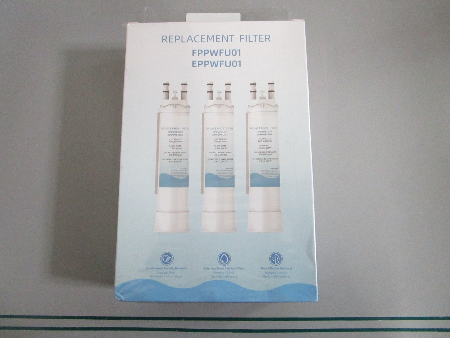 Frigidaire Replacement Water Filter LOT OF 3 FPPWFU01 EPPWFU01 NOS 0820