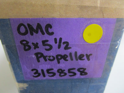 *NEW OEM* 0820 OMC Johnson Evinrude 8×5½ Propeller 315858 0315858