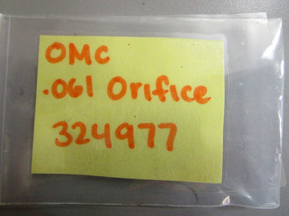 *NEW OEM* 0810 OMC Johnson Evinrude .061 Orifice 324977 0324977