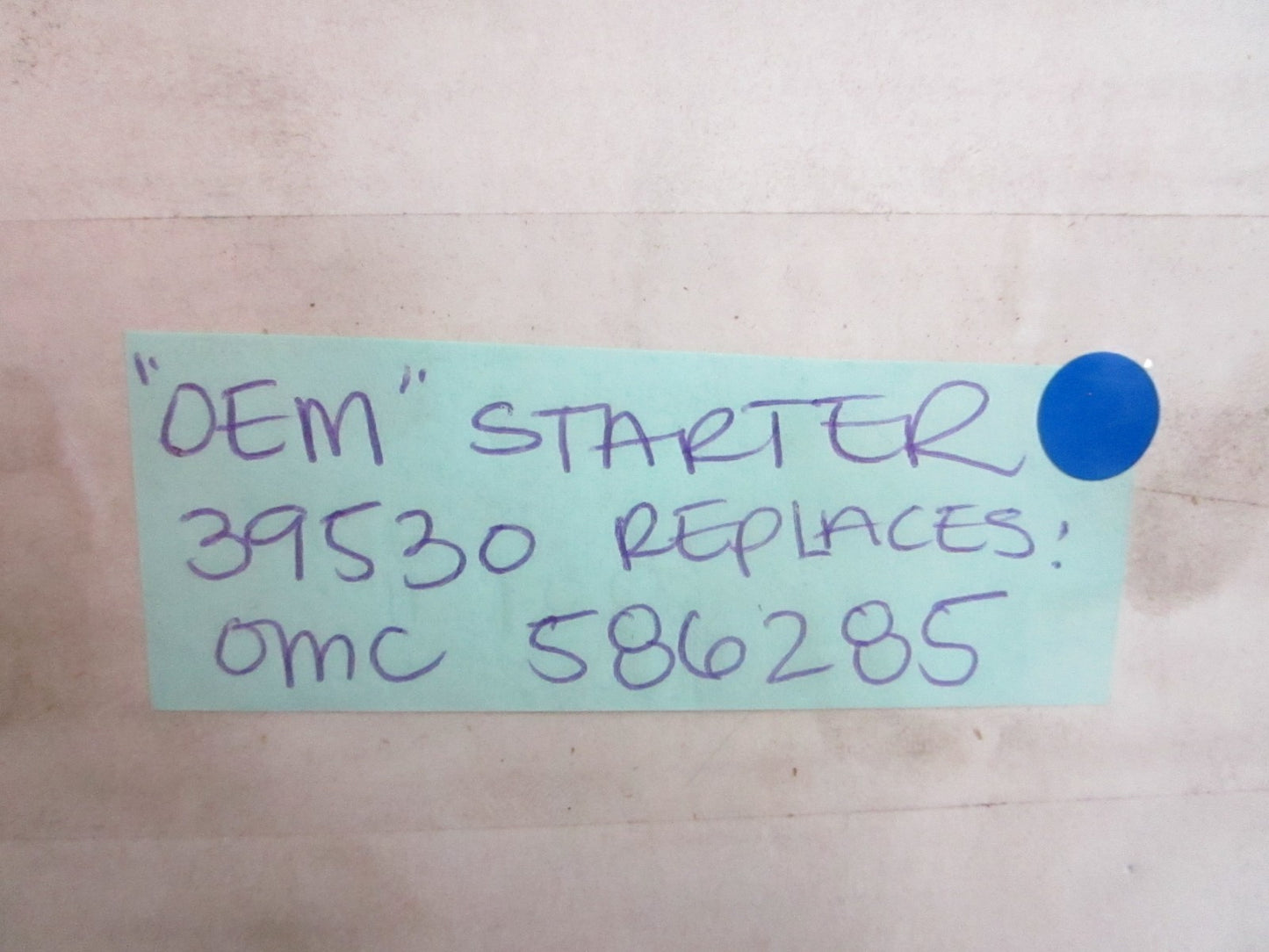 *NEW OEM* 0820 Starter 39530 Replaces: 586285