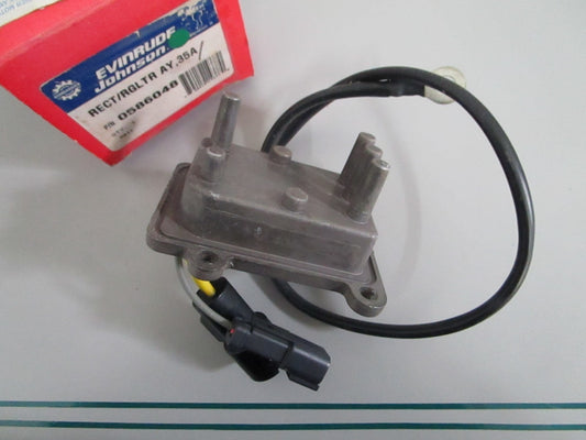 NEW OEM 586048 0586048 OMC Johnson Evinrude 35A Rectifier/Regulator 0820