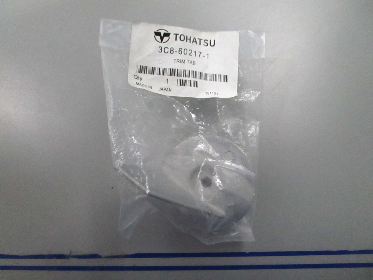 *NEW OEM* 0810 Tohatsu 25 30 40 50 HP Trim Tab Anode 3C8-60217-1 3C8602171