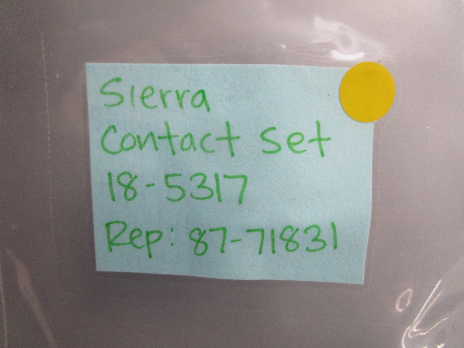 *NEW* 0810 Sierra Contact Set 18-5317 Replaces: 87-71831
