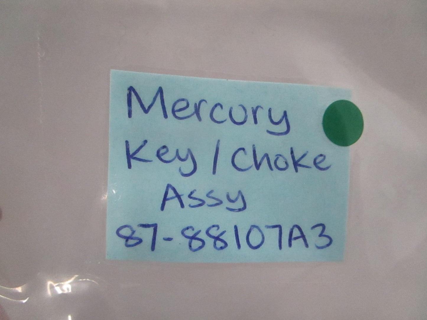 Mercury Quicksilver NEW OEM Ignition Key Switch Kit Push Choke 87-88107A3 0810