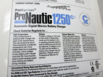 *NEW* 0720 ProMariner Pro Nautic 50 AMP Automatic Digital Marine Battery Charger