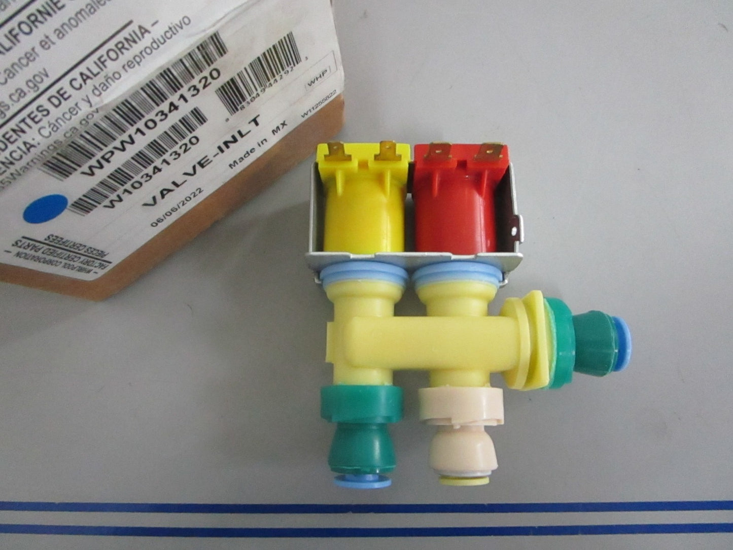 *NEW OEM* 0820 Whirlpool Water Inlet Valve W10341320 WPW10341320